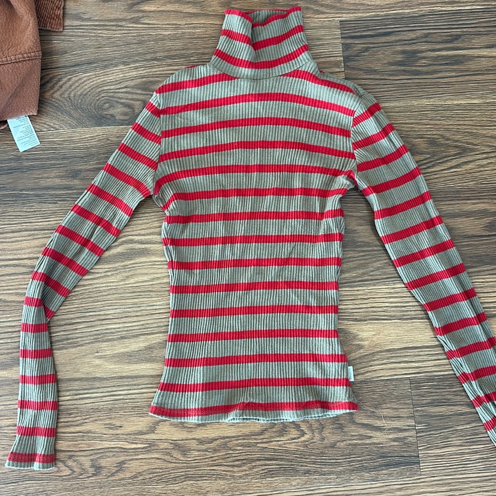 Brixton striped turtle neck